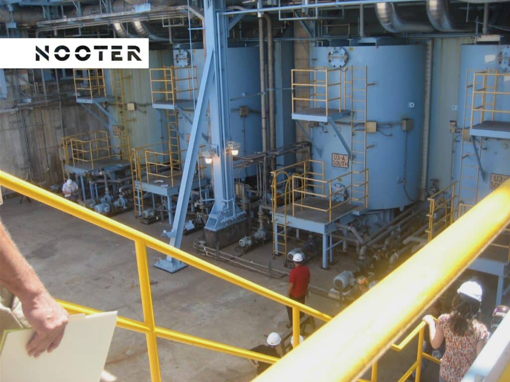 condenser unit upgrade in a nuclear power plant completed by Nooter