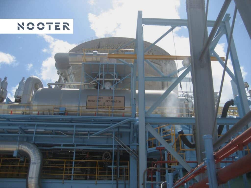 condenser unit upgrade in a nuclear power plant completed by Nooter